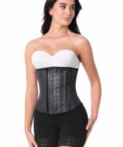 Corset latex court 3 crans