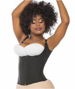 Zip corset with straps