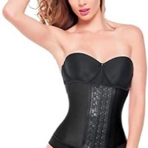 Discreet long/short zip corset