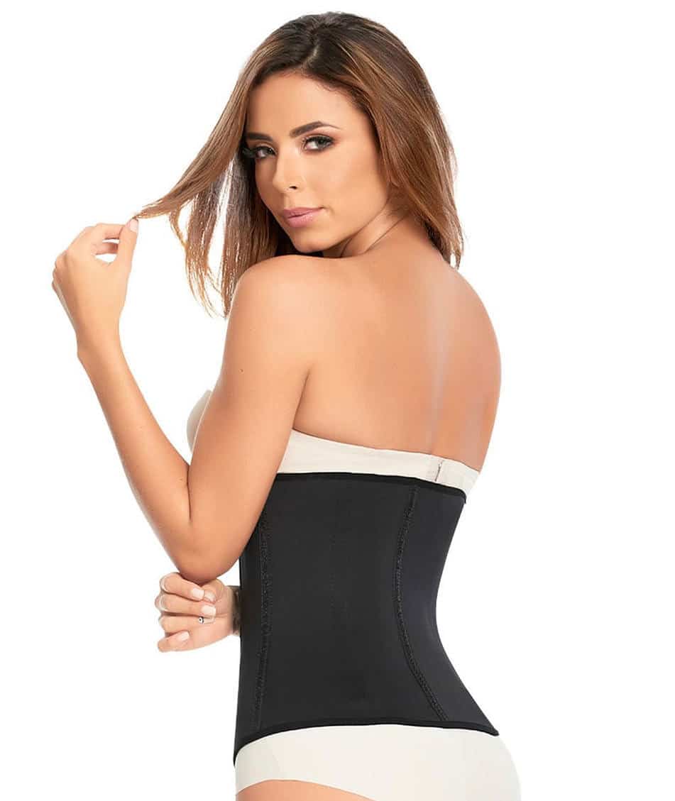 Discreet long/short zip corset